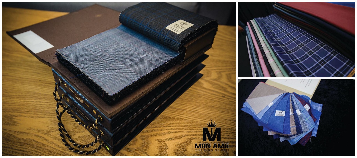 Hiện nay, Mon Amie cũng là đại lý chính thức tại TPHCM của rất nhiều thương hiệu vải cao cấp hàng đầu trên thế giới: Scabal, Cerruti 1881, Dolce & Taylor, Cavani, Marzuni. Inizio, Duo, Canonico...Với hàng nghìn mẫu vải đa dạng khách hàng sẽ thoải mái lựa chọn mẫu vải yêu thích khi đặt may đồng phục tại Mon Amie.