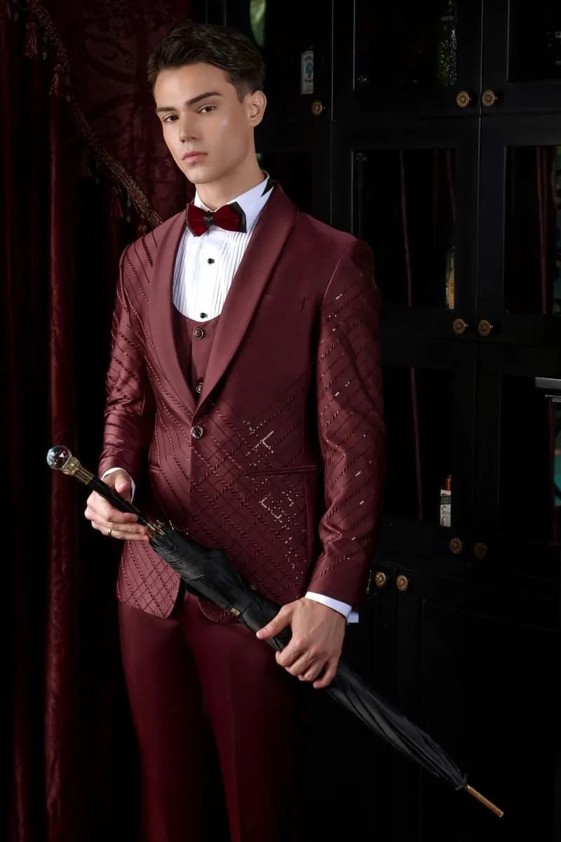 BST Galaxy: suit ánh kim và cách chọn vải có độ bóng