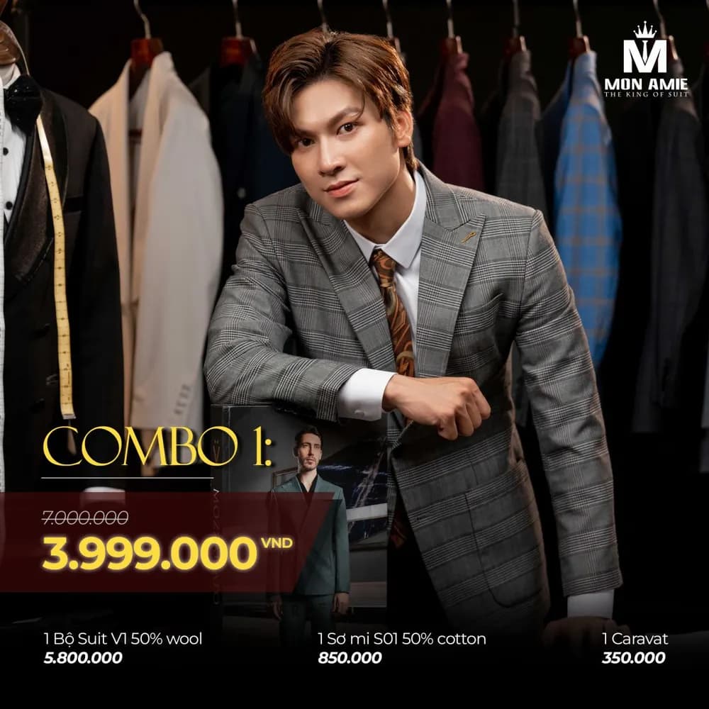 Combo suit ưu đãi tháng 06/2024 và cách chọn tỷ lệ wool