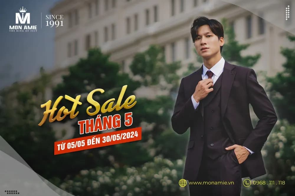 Ưu đãi may suit tháng 5/2024 tại Mon Amie