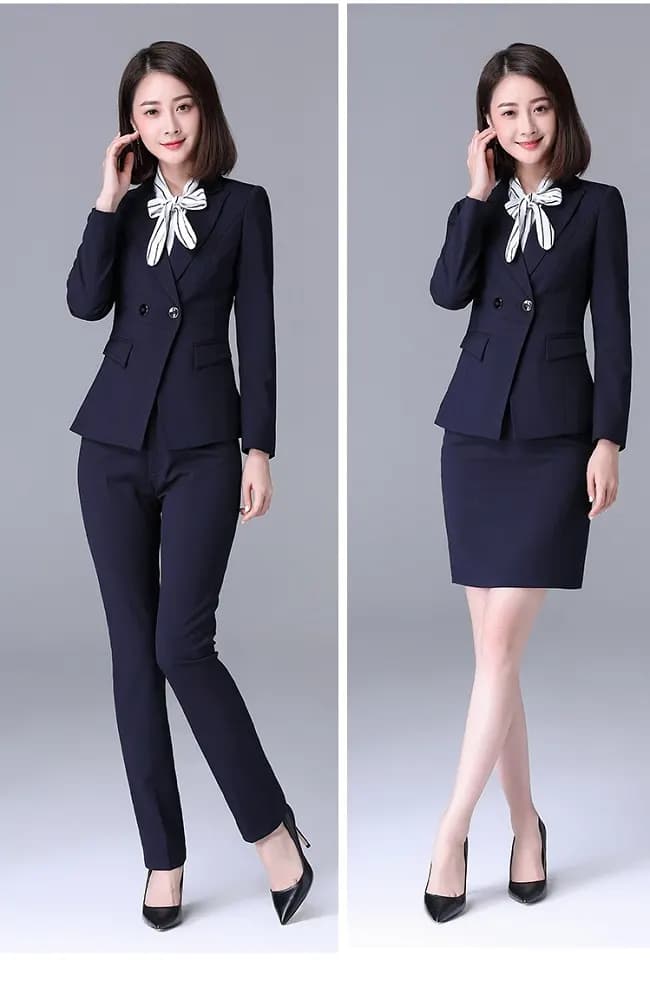 May đồng phục vest nữ: form dáng, chất liệu và số đo