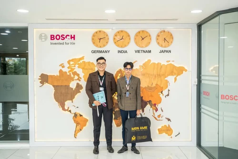 Mon Amie may đo đồng phục cho ban lãnh đạo Bosch Việt Nam