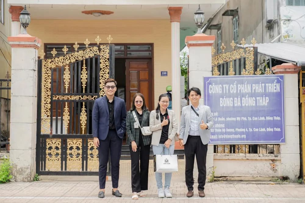 Đo may đồng phục tại chỗ cho CLB Bóng đá Đồng Tháp