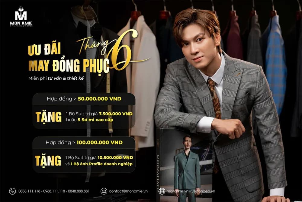 Ưu đãi đồng phục doanh nghiệp tháng 6/2024 tại Mon Amie