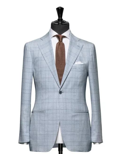 Áo vest nam caro xanh xám: chọn hoa văn và phối đồ
