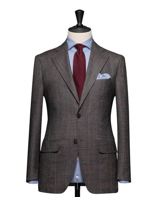 Áo vest nam công sở caro xám rêu: chọn ô caro và phối đồ
