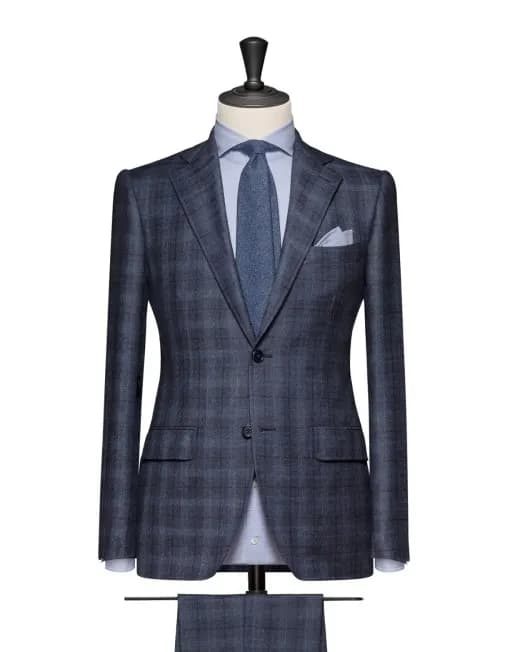 Vest công sở caro xám xanh: màu nền tảng cho tủ đồ nam