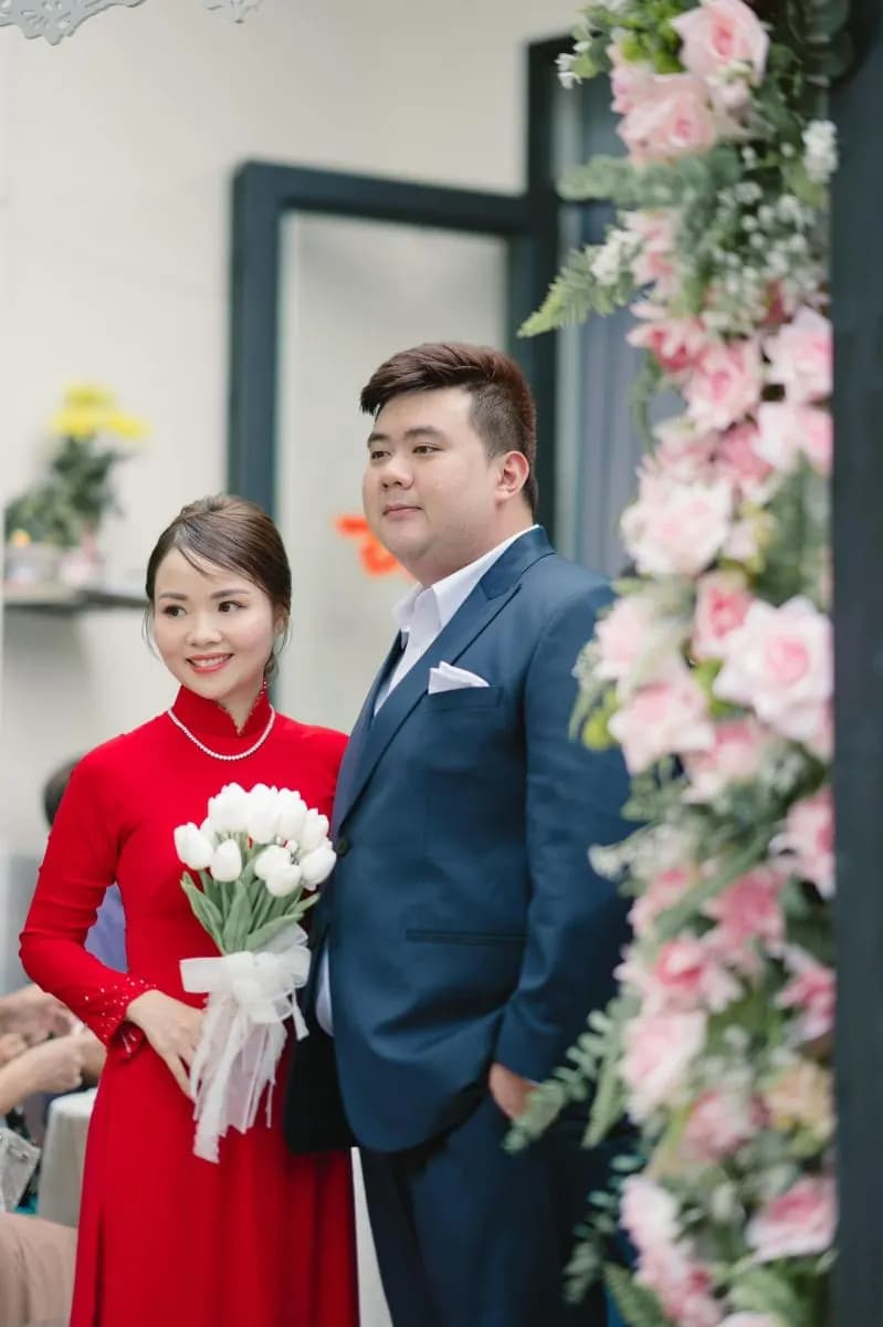 Suit cưới chú rể Trang Thức: phối bộ đôi cùng cô dâu