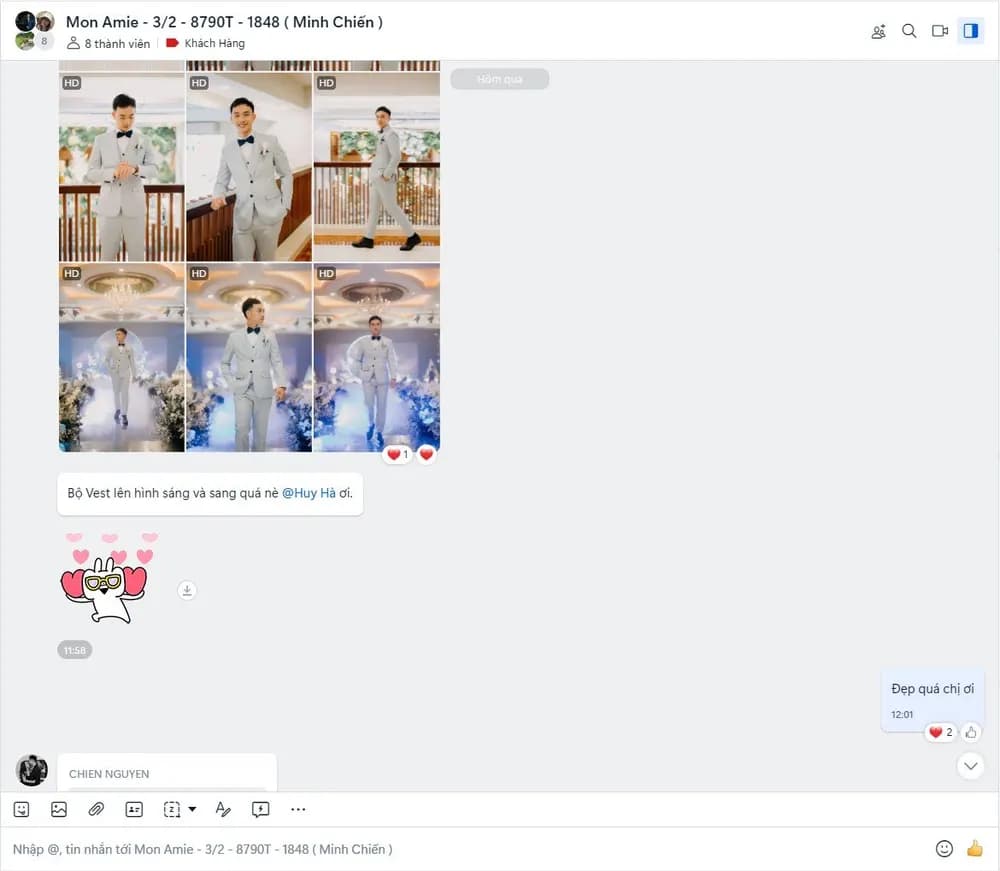Suit cưới Mon Amie: chọn vải và lịch may cho ngày cưới mùa nóng