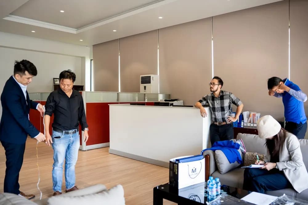 Mon Amie đo may đồng phục tại Tập đoàn Tân Đông Hiệp
