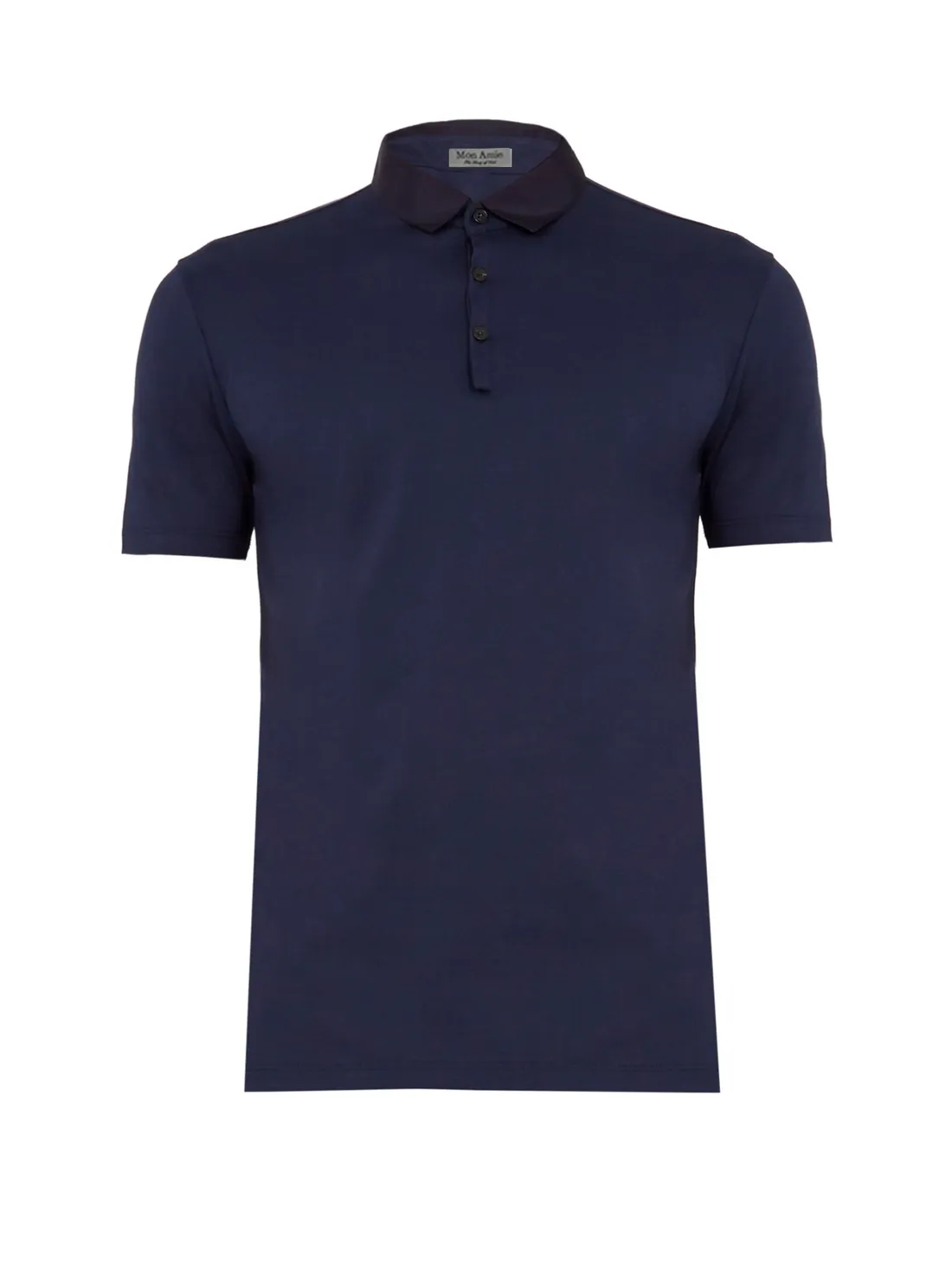 Polo xanh navy trơn — 1/1