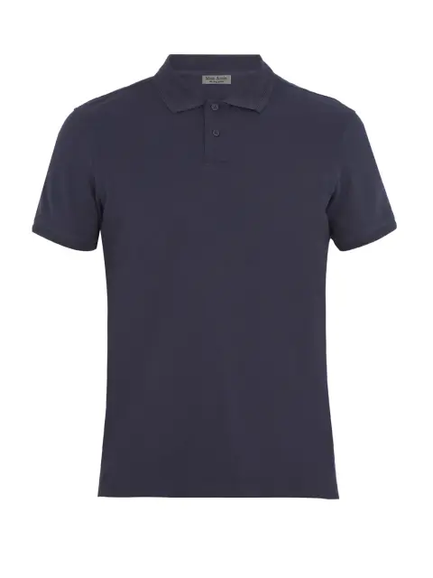 Polo xanh than trơn