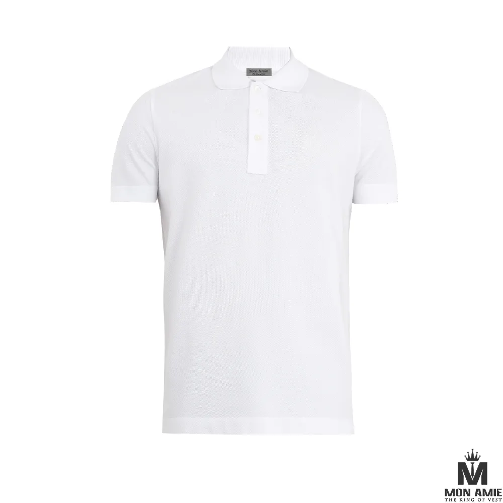 Polo trắng trơn — 1/1