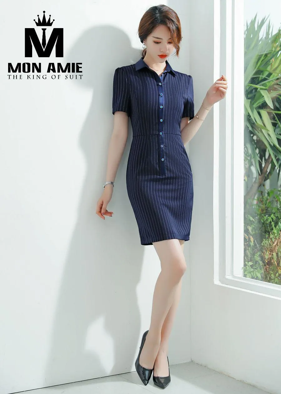 May Đồng Phục Đầm Công Sở pn1253 — 1/5