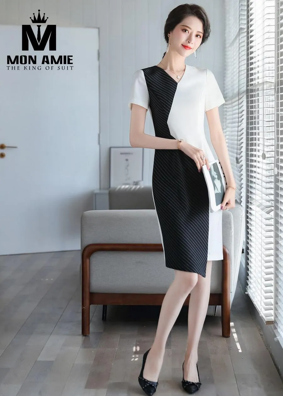May Đồng Phục Đầm Công Sở pn1685 — 1/4