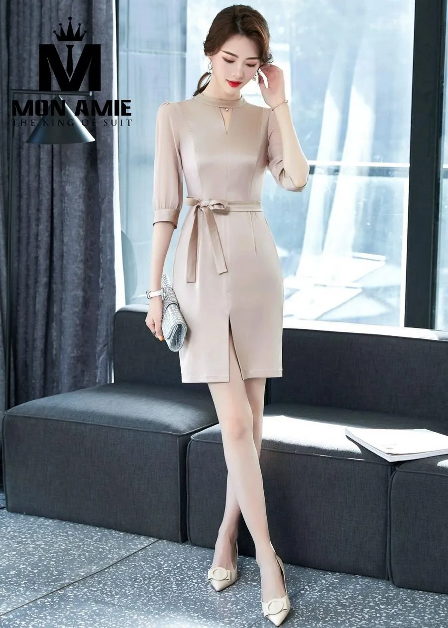 May Đồng Phục Đầm Công Sở pn1725 — 1/5
