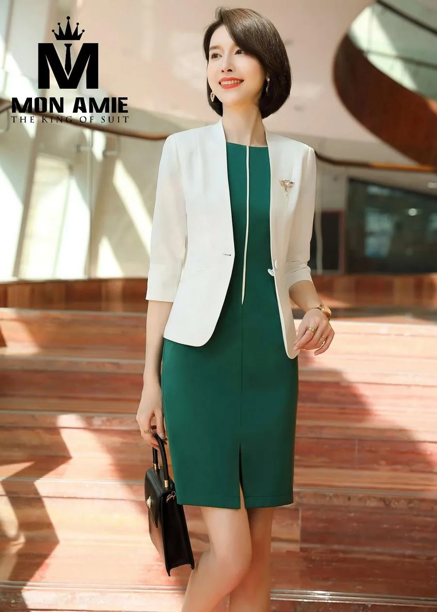 May Đồng Phục Đầm Công Sở pn1730 — 1/5