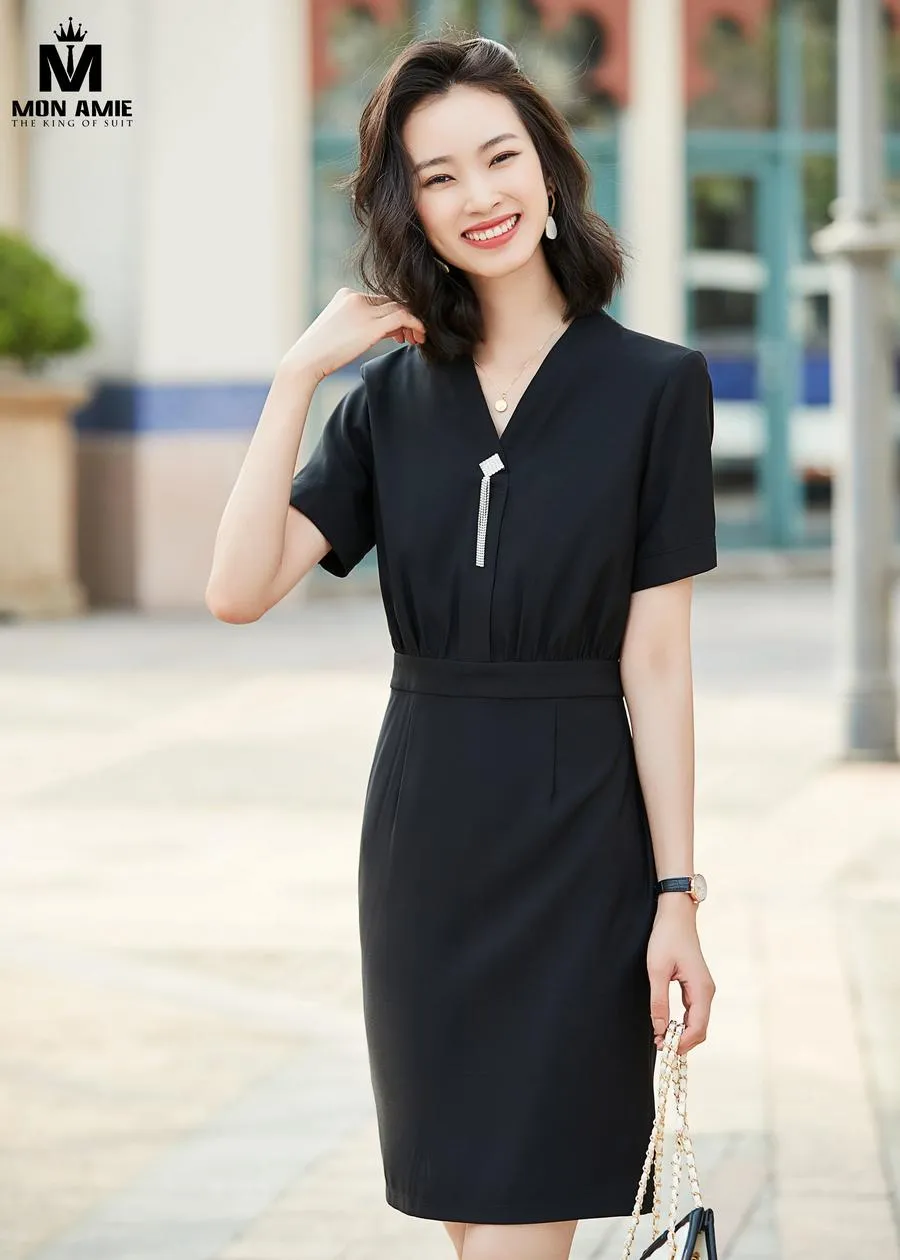 May Đồng Phục Đầm Công Sở pn1843 — 1/5