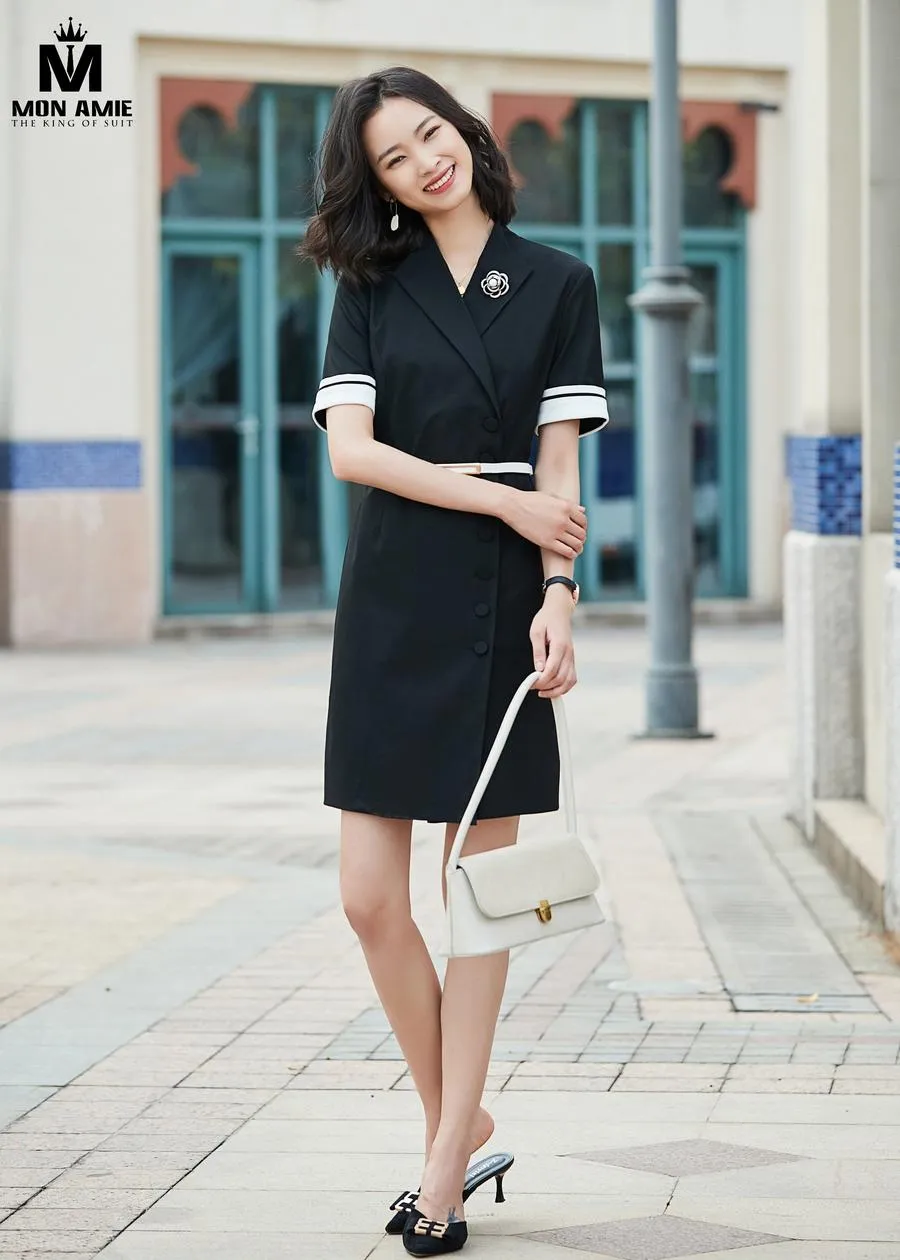 May Đồng Phục Đầm Công Sở pn1845 — 1/5
