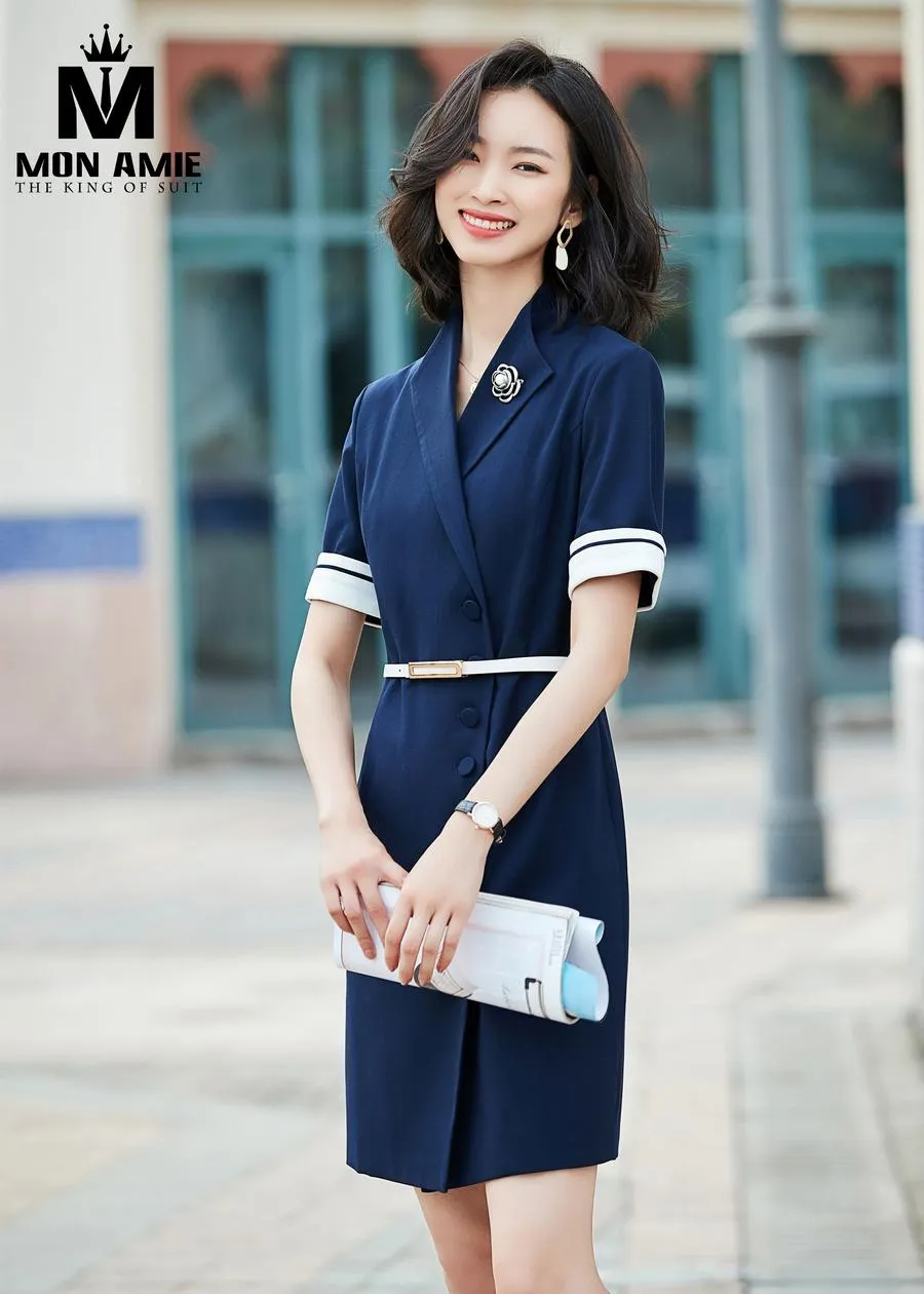 May Đồng Phục Đầm Công Sở pn1846 — 1/5