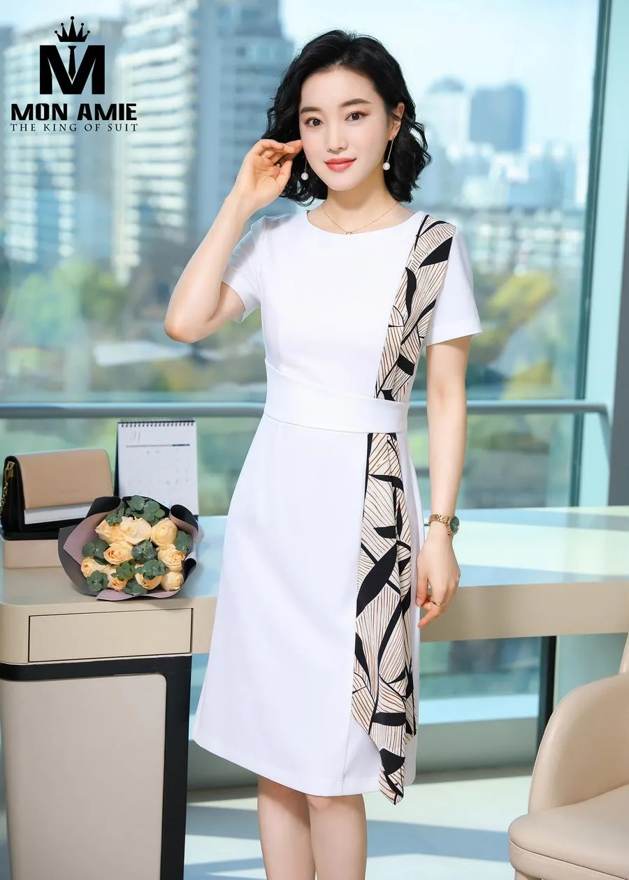 May Đồng Phục Đầm Công Sở pn1853 — 1/5