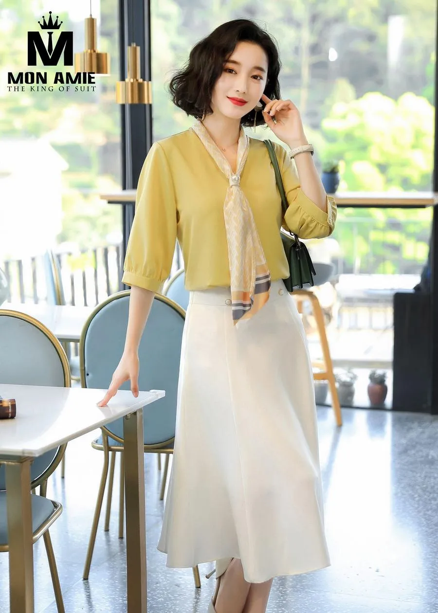 May Đồng Phục Đầm Công Sở pn1864 — 1/5