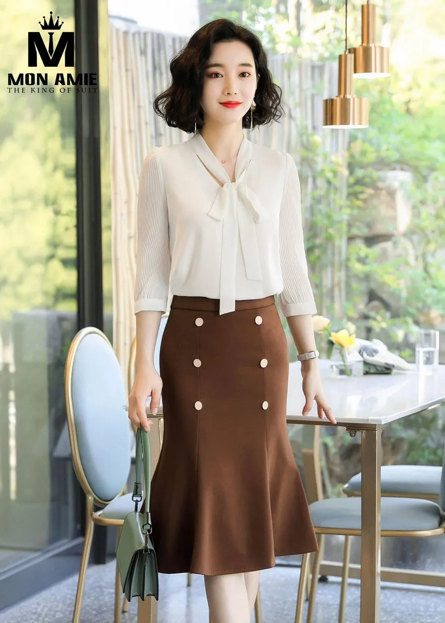 May Đồng Phục Đầm Công Sở pn1868 — 1/5