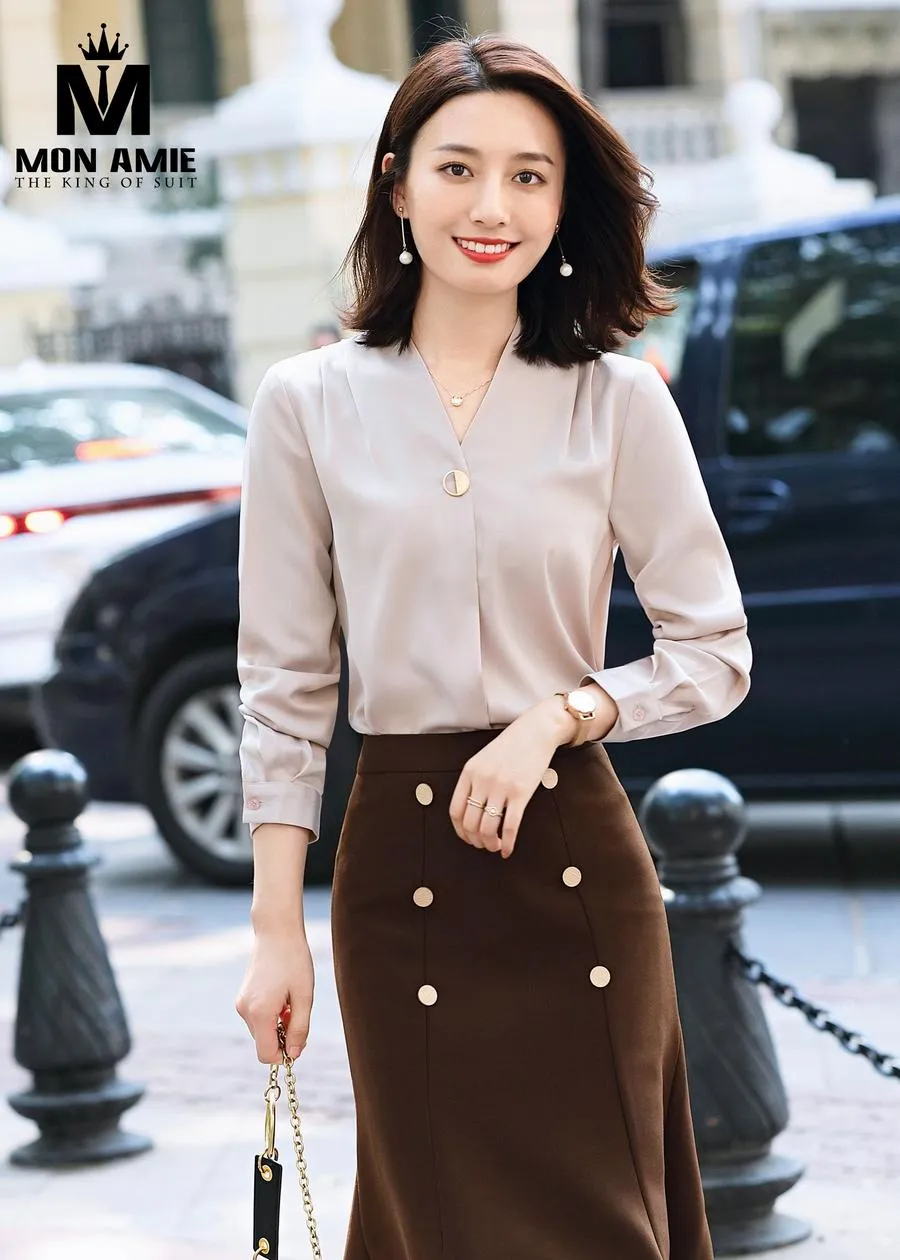 May Đồng Phục Đầm Công Sở pn1870 — 1/5