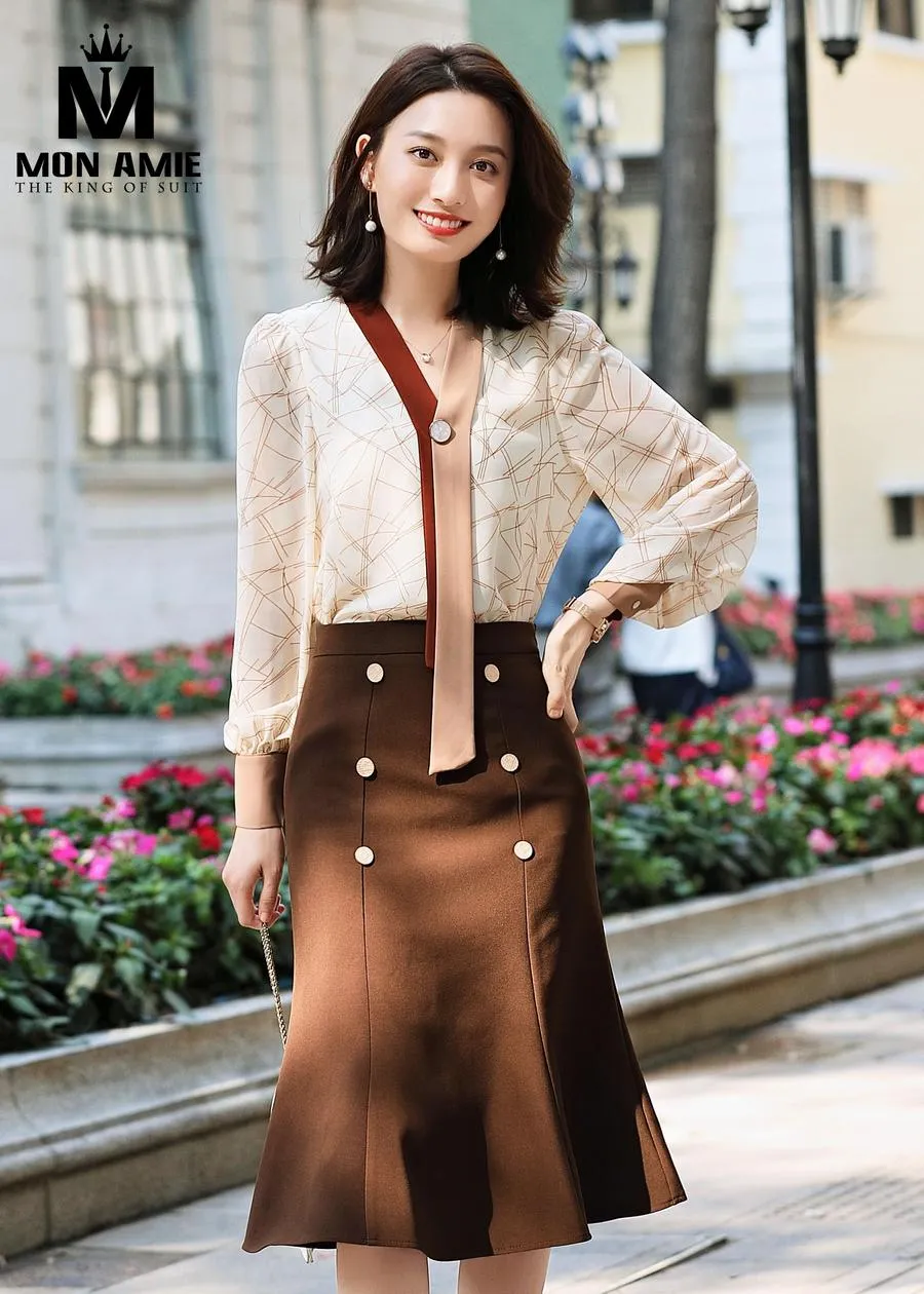 May Đồng Phục Đầm Công Sở pn1871 — 1/5