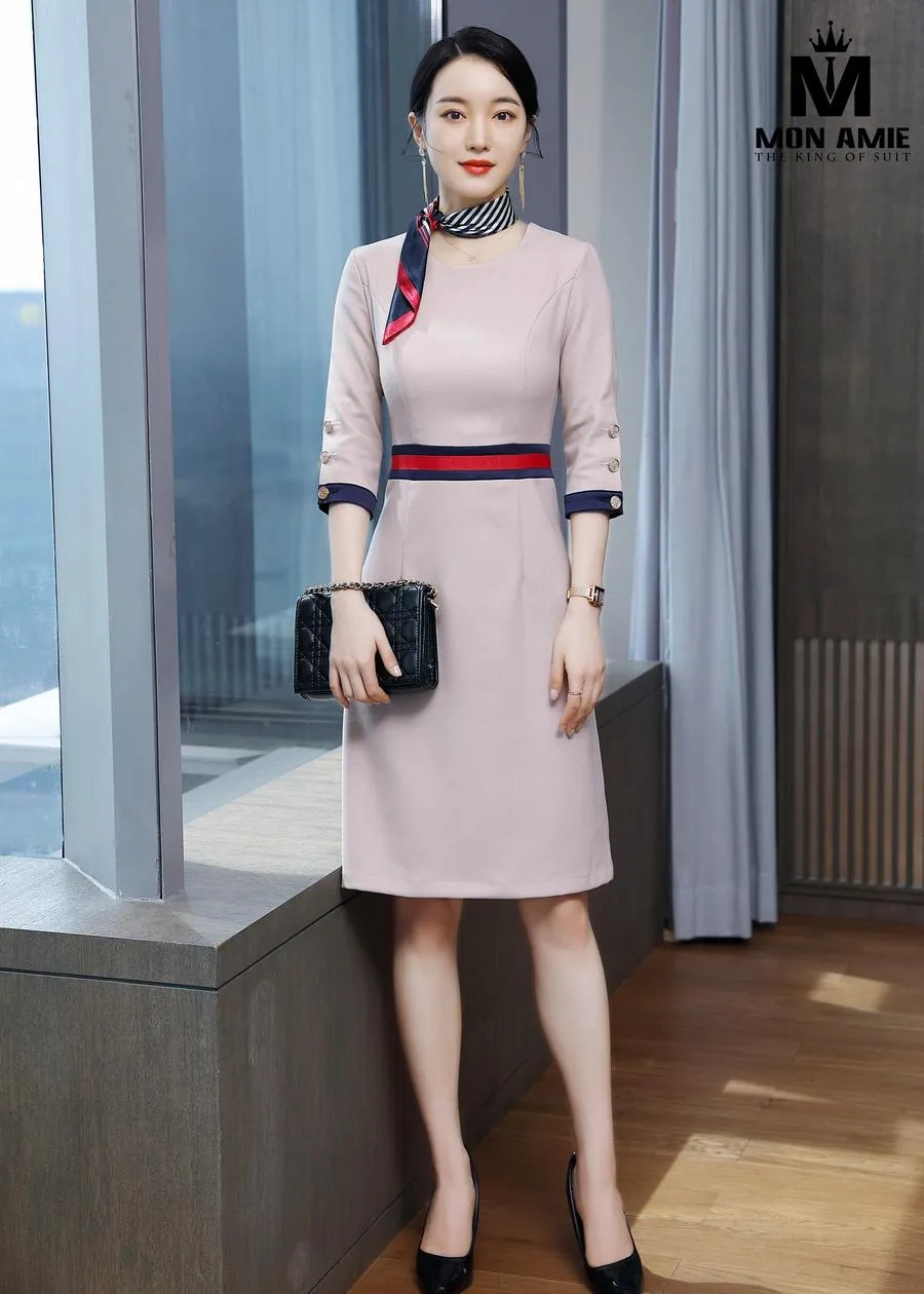 May Đồng Phục Đầm Công Sở pn1930 — 1/5