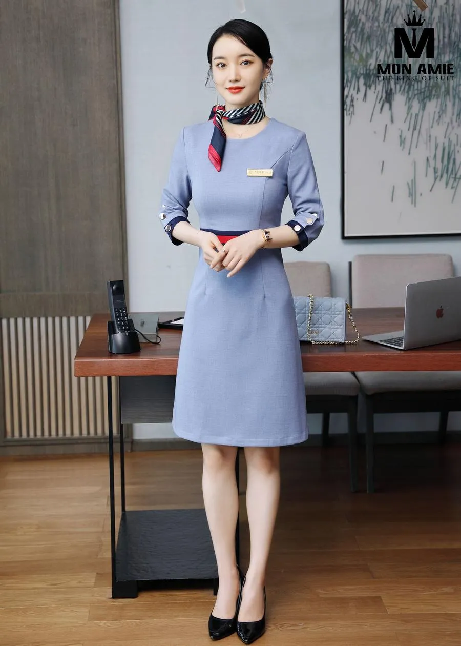 May Đồng Phục Đầm Công Sở pn1932 — 1/5