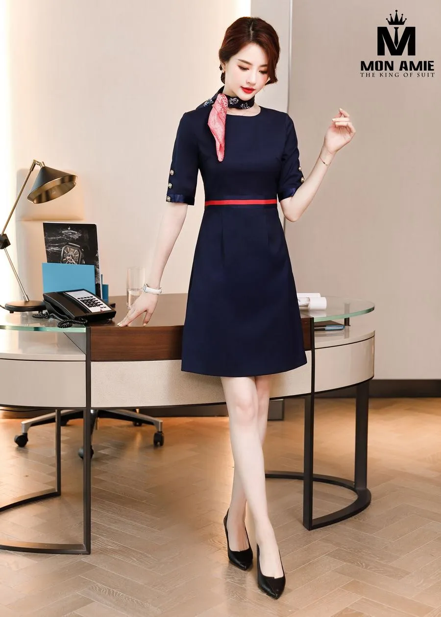 May Đồng Phục Đầm Công Sở pn1963 — 1/5