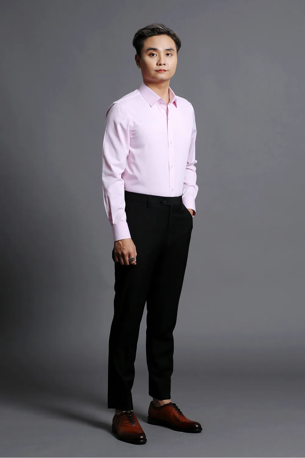 Đồng Phục Áo Sơ Mi Nam Hồng — 1/3