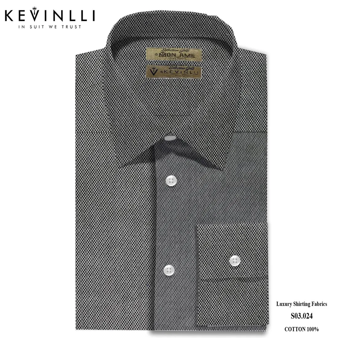 Sơ mi nam S03 · 100% cotton — 1/1