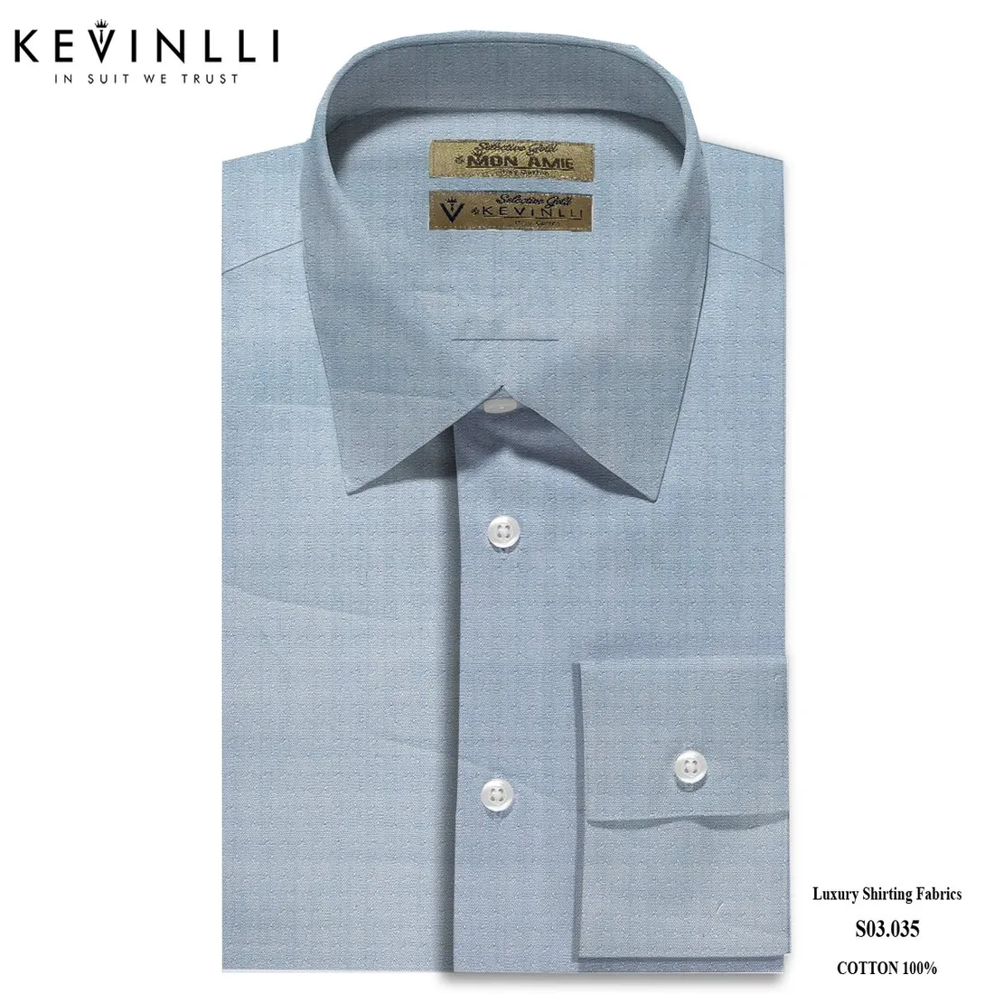 Sơ mi nam S03 · 100% cotton — 1/1