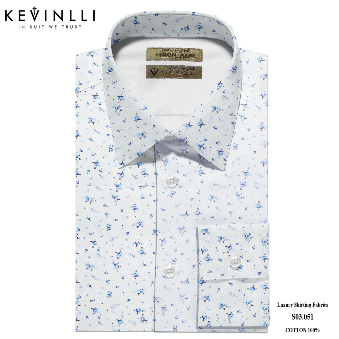 Sơ mi nam S03 · 100% cotton — 1/1