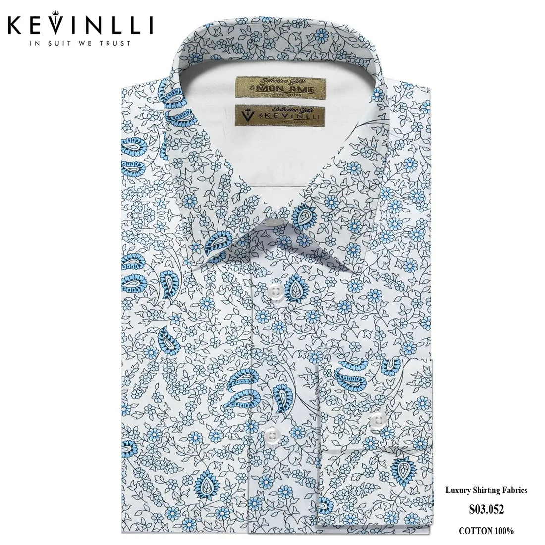 Sơ mi nam S03 · 100% cotton — 1/1
