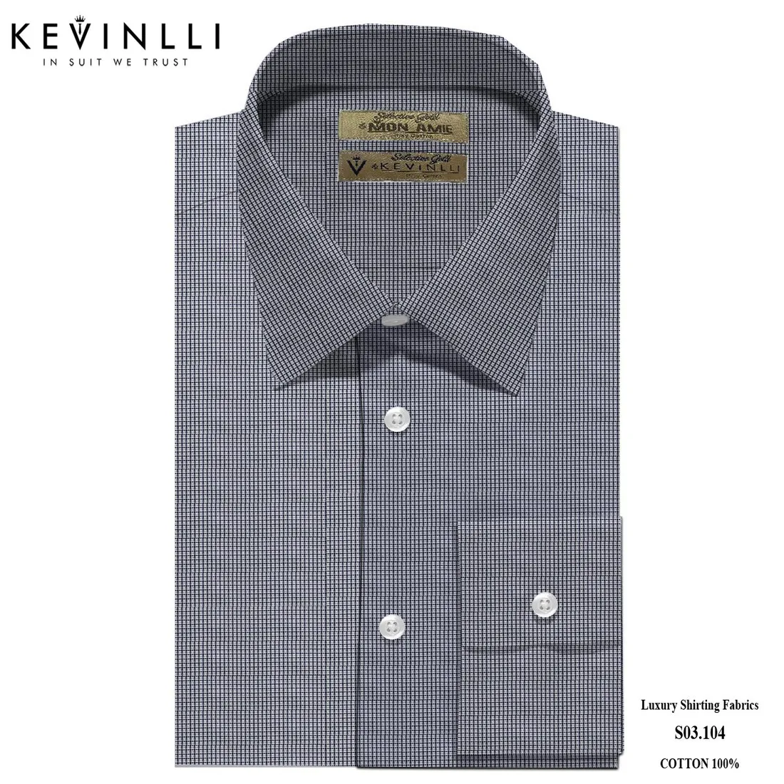 Sơ mi nam S03 · 100% cotton — 1/1