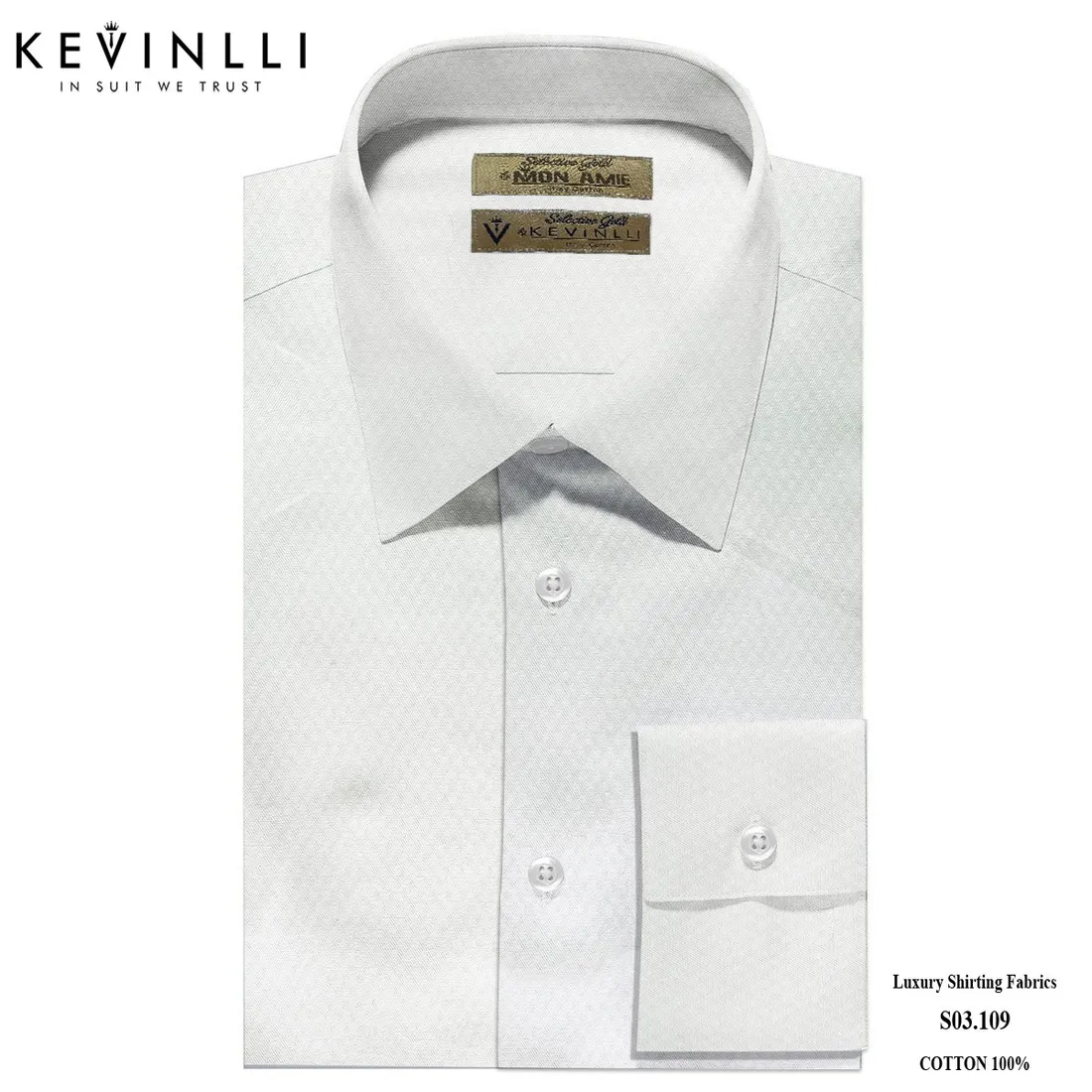 Sơ mi nam S03 · 100% cotton — 1/1