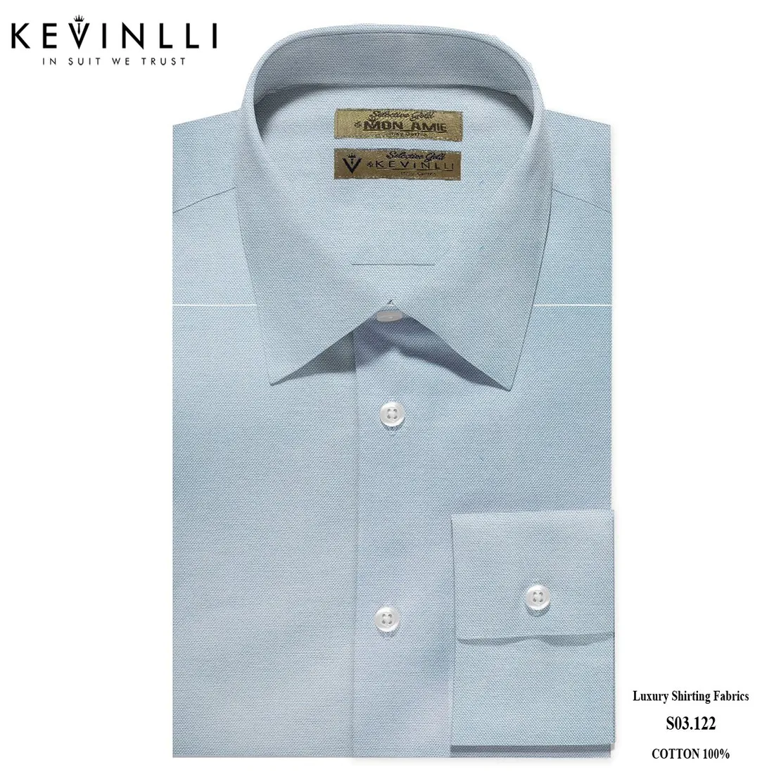 Sơ mi nam S03 · 100% cotton — 1/1
