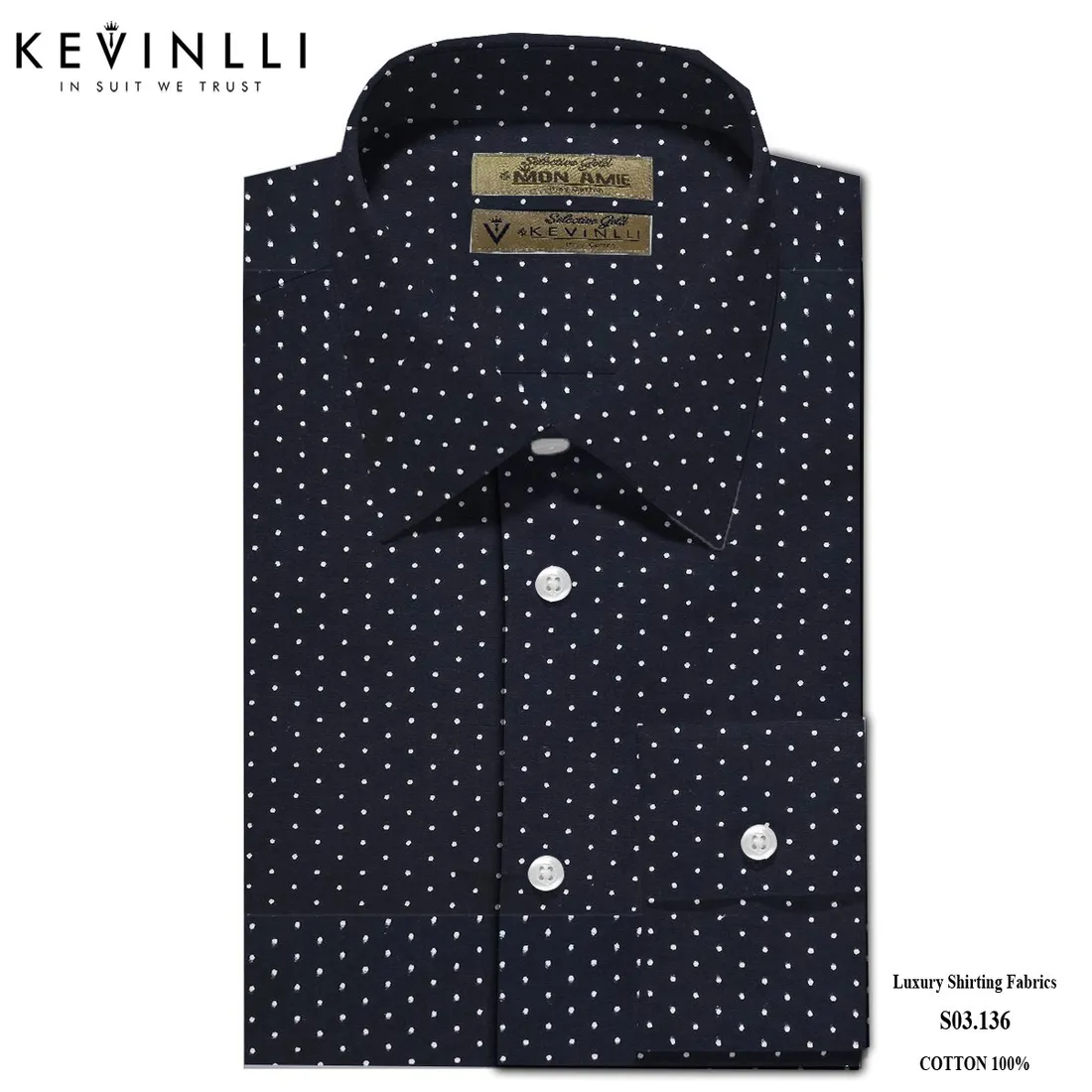 Sơ mi nam S03 · 100% cotton — 1/1