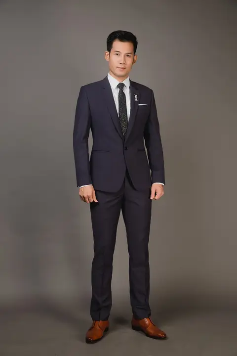 Bộ Vest Doanh Nhân Cao Cấp Màu Tím Than — TOV022
