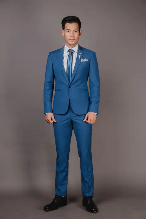 Bộ Vest Doanh Nhân Cao Cấp Màu Xanh Coban