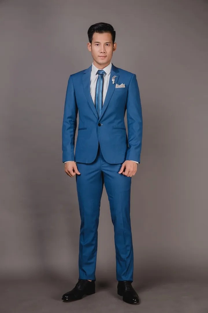 Bộ Vest Doanh Nhân Cao Cấp Màu Xanh Coban — 1/1