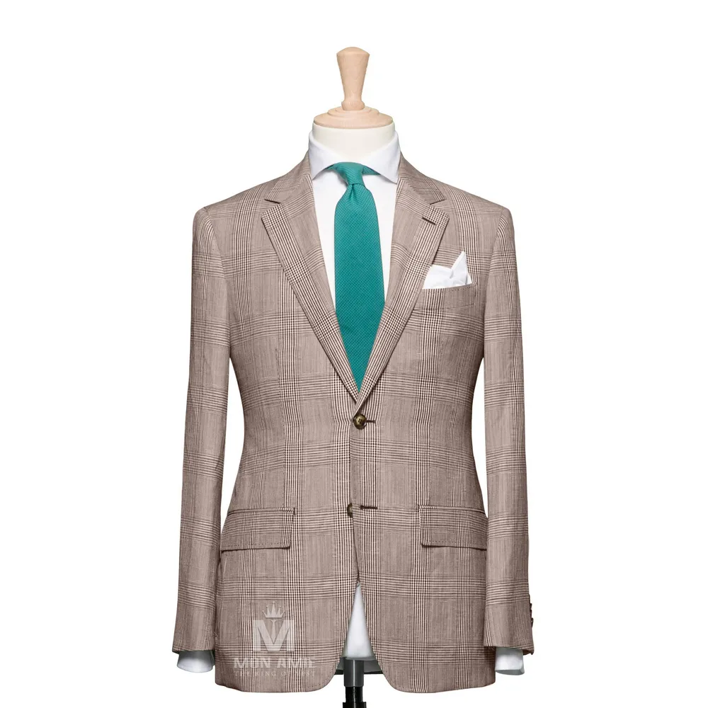 Vest đồng phục caro nâu · 09 — 1/3
