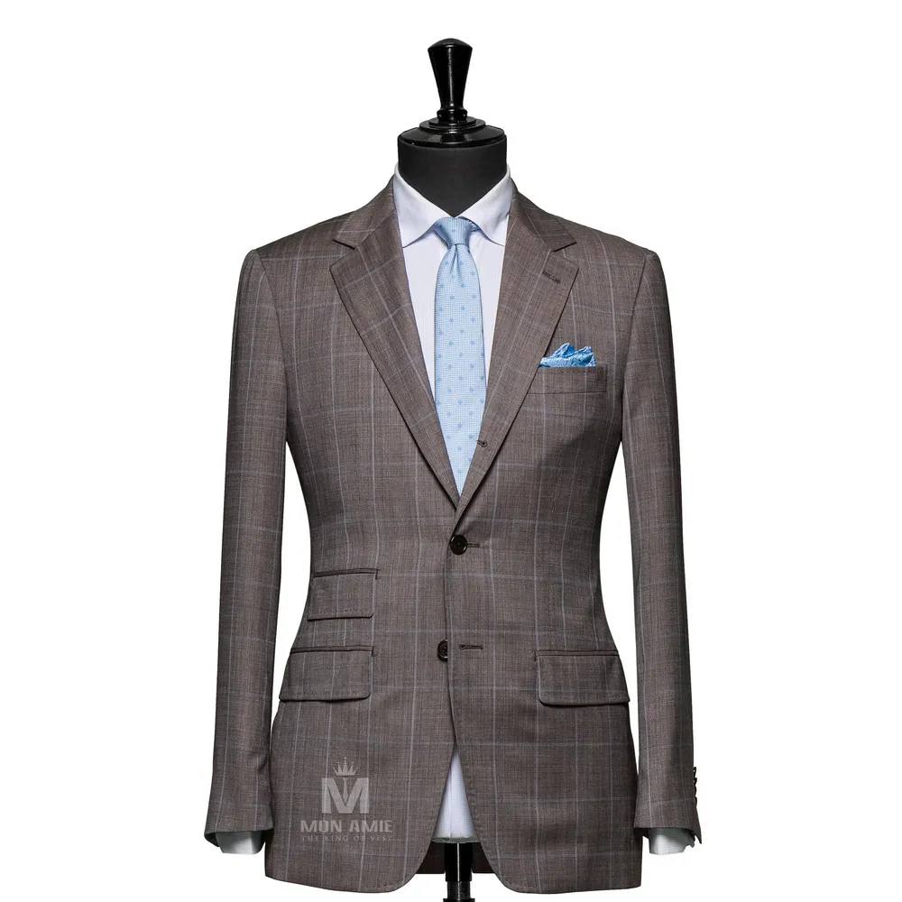 Vest đồng phục caro nâu · 16 — 1/3