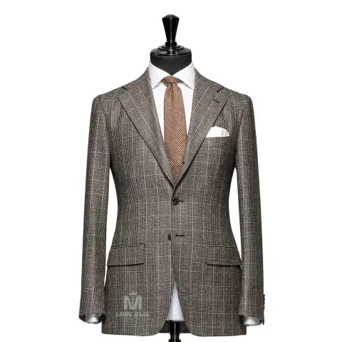 Vest đồng phục caro nâu — 71120-01