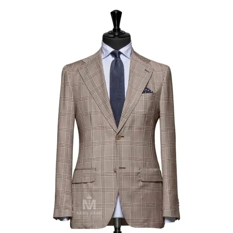 Vest đồng phục caro nâu — 789045