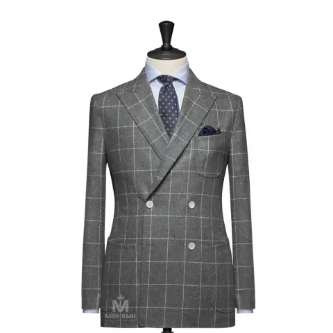 Vest đồng phục caro xám · 14
