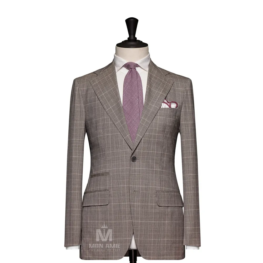 Vest đồng phục caro xám — 1/3